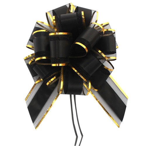 Pieces black bows for gift - pieces,